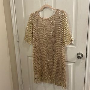 Dear’Gles gold sequin dress